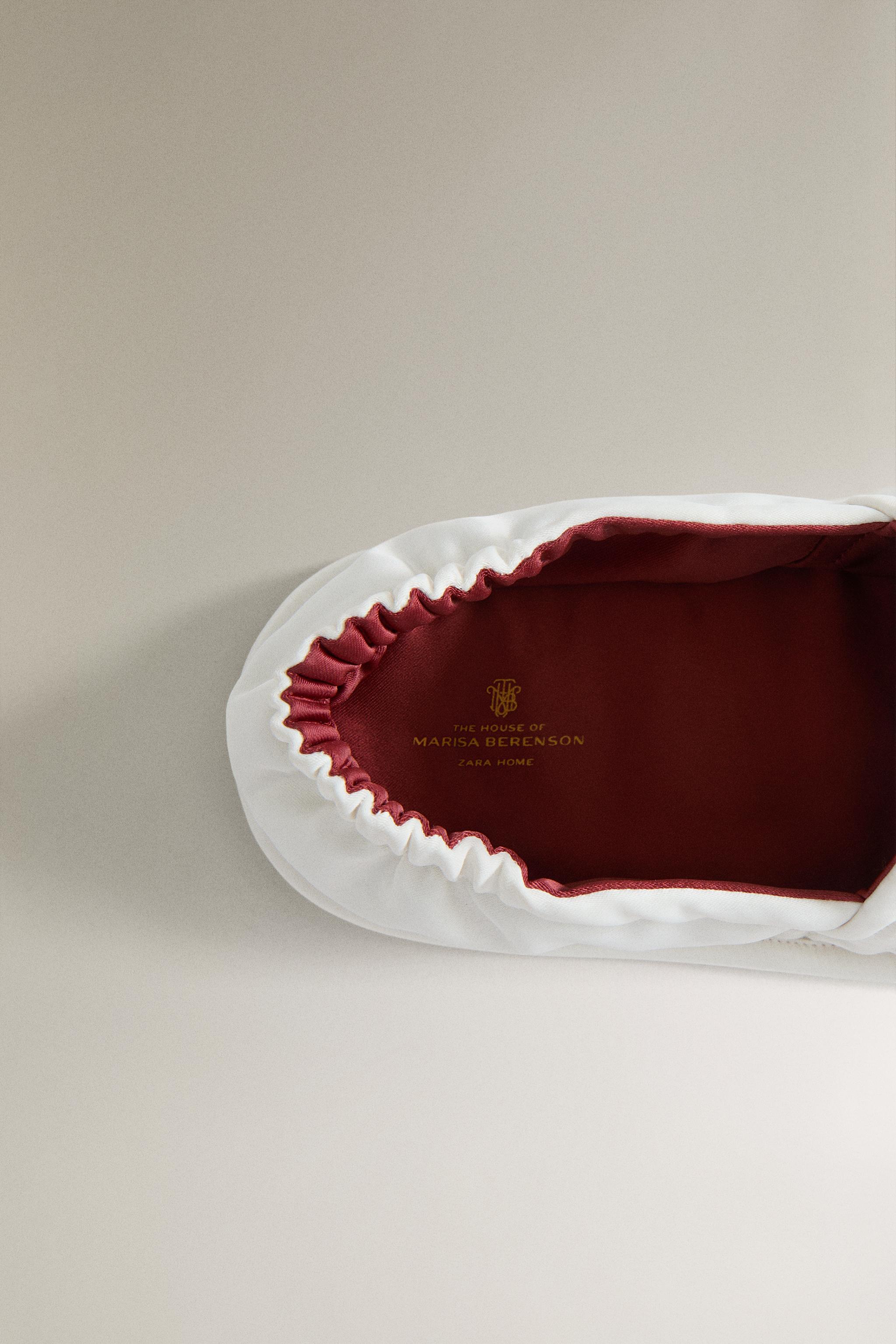 EMBROIDERED LEATHER-SOLE MOROCCAN SLIPPERS | MARISA BERENSON